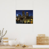 Boston, Massachusetts skyline Poster (Keuken)