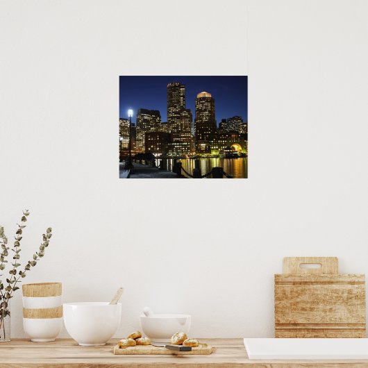 Boston, Massachusetts skyline Poster (Keuken)