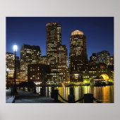 Boston, Massachusetts skyline Poster (Voorkant)