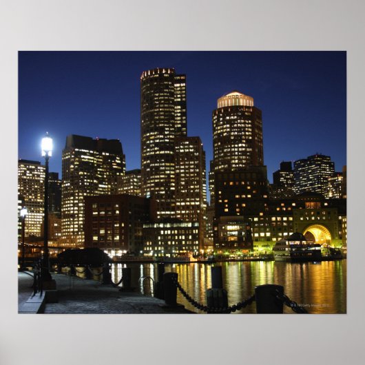 Boston, Massachusetts skyline Poster (Voorkant)
