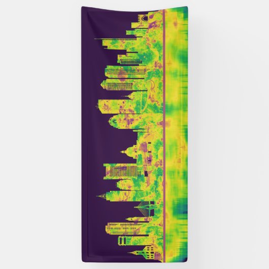 Boston Massachusetts Skyline Spandoek (Verticaal)