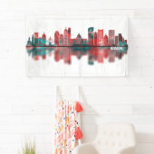 Boston Massachusetts Skyline Spandoek (Insitu)