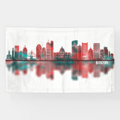 Boston Massachusetts Skyline Spandoek (Horizontaal)