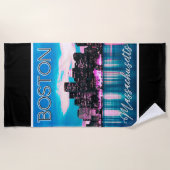 Boston Massachusetts Skyline Strandlaken (Voorkant)