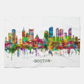 Boston Massachusetts Skyline Theedoek (Horizontaal)