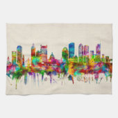 Boston Massachusetts Skyline Theedoek (Horizontaal)