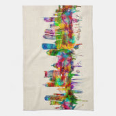 Boston Massachusetts Skyline Theedoek (Verticaal)