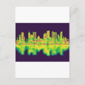 Boston Massachusetts Skyline Uitnodiging Briefkaart (Voorkant)
