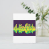 Boston Massachusetts Skyline Uitnodiging Briefkaart (Staand voorkant)