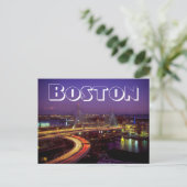 Boston Massachusetts Skyline USA - Zakim Bridge Briefkaart (Staand voorkant)