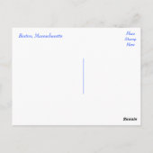 Boston Massachusetts Skyline USA - Zakim Bridge Briefkaart (Achterkant)