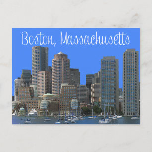 Boston, Massachusetts, Skyline Verenigde Staten Briefkaart