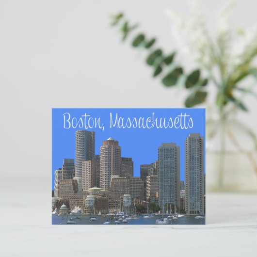 Boston, Massachusetts, Skyline Verenigde Staten Briefkaart (Staand voorkant)