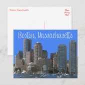 Boston, Massachusetts, Skyline Verenigde Staten Briefkaart (Voorkant / Achterkant)