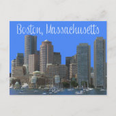 Boston, Massachusetts, Skyline Verenigde Staten Briefkaart (Voorkant)