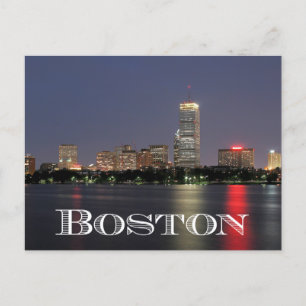 Boston Massachusetts Skyline - Verenigde Staten Briefkaart