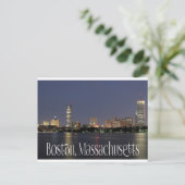 Boston Massachusetts Skyline - Verenigde Staten Briefkaart (Staand voorkant)