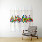 Boston Massachusetts Skyline Wandkleed (In situ)