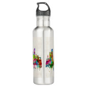 Boston Massachusetts Skyline Waterfles (Achterkant)