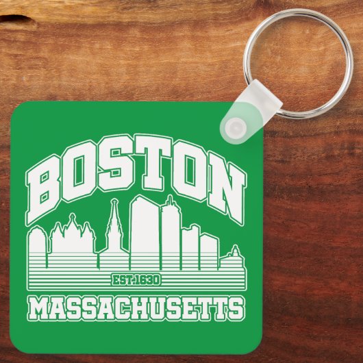 Boston, Massachusetts Sleutelhanger (Achterkant)
