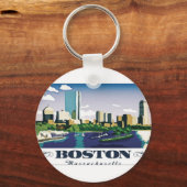 Boston, Massachusetts Sleutelhanger (Voorkant)