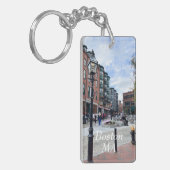 Boston Massachusetts Sleutelhanger (Voorkant Links)
