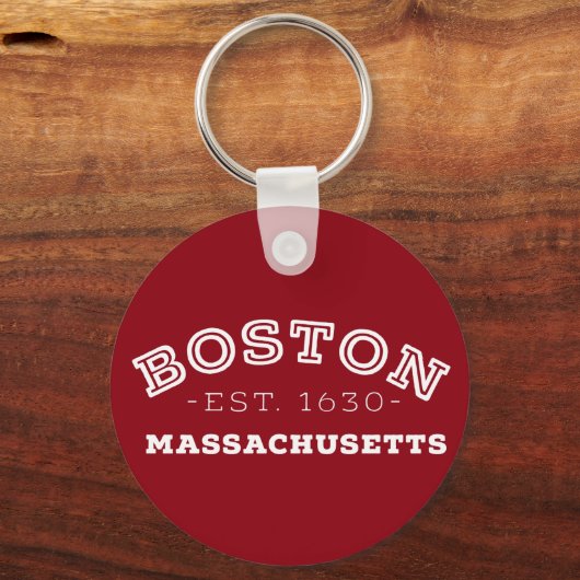 Boston Massachusetts Sleutelhanger (Voorkant)