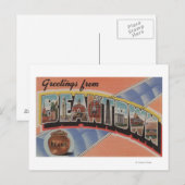 Boston, Massachusetts (stad Bean) Briefkaart (Voorkant / Achterkant)