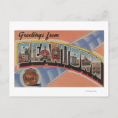 Boston, Massachusetts (stad Bean) Briefkaart (Voorkant)