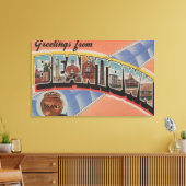Boston, Massachusetts (stad Bean) Canvas Afdruk (Insitu (Woonkamer))
