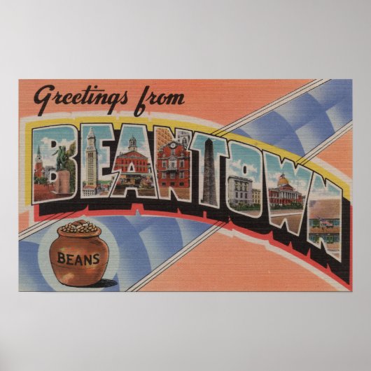 Boston, Massachusetts (stad Bean) Poster (Voorkant)