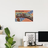 Boston, Massachusetts (stad Bean) Poster (Thuiskantoor)