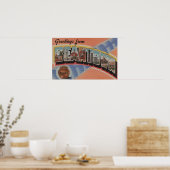 Boston, Massachusetts (stad Bean) Poster (Keuken)