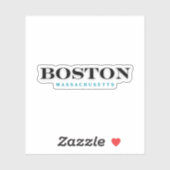 Boston Massachusetts Sticker (Vel)