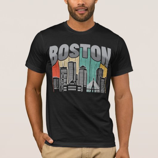 Boston Massachusetts T-shirt (Voorkant)