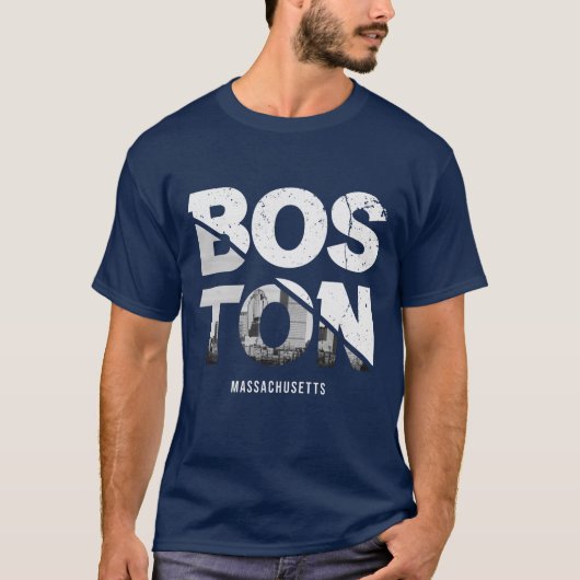Boston Massachusetts T-Shirt (Voorkant)