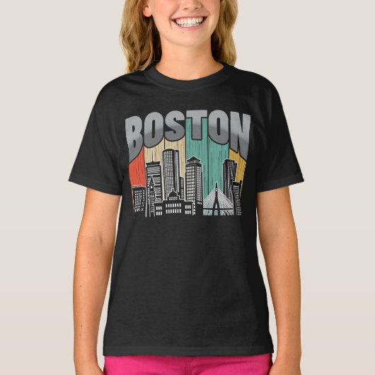 Boston Massachusetts T-shirt (Voorkant)