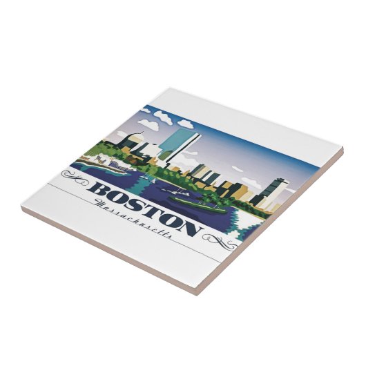 Boston, Massachusetts Tegeltje (Zijkant)