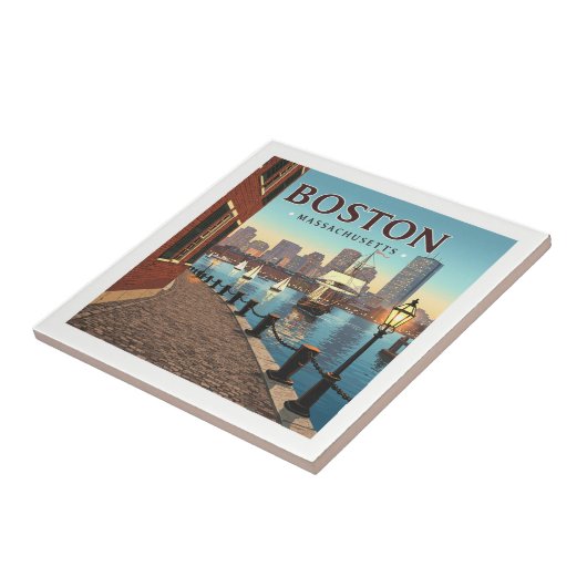  Boston Massachusetts Tegeltje (Zijkant)