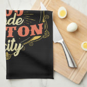 Boston Massachusetts Theedoek (Quarter Fold)