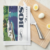 Boston, Massachusetts Theedoek (Quarter Fold)