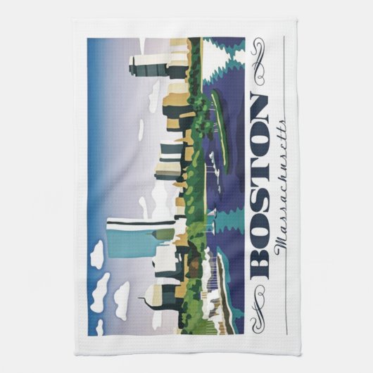 Boston, Massachusetts Theedoek (Verticaal)