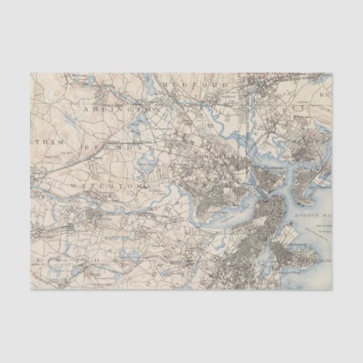 Boston, Massachusetts Tissuepapier (Voorkant)