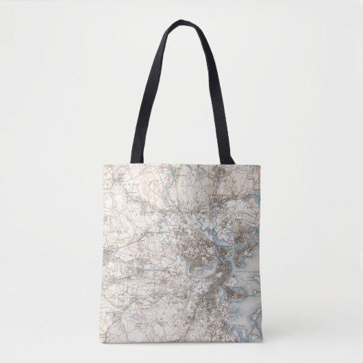Boston, Massachusetts Tote Bag (Voorkant)