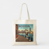  Boston Massachusetts Tote Bag (Achterkant)