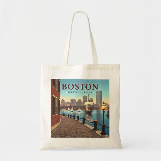 Boston Massachusetts Tote Bag (Voorkant)