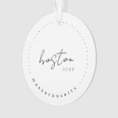 Boston, Massachusetts Travel United States Simple Ornament (voorkant)