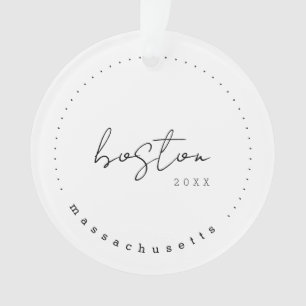 Boston, Massachusetts Travel United States Simple Ornament
