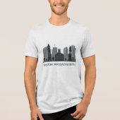 Boston Massachusetts Tri-Blend Shirt (Voorkant)