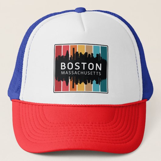 Boston Massachusetts Trucker Pet (Voorkant)